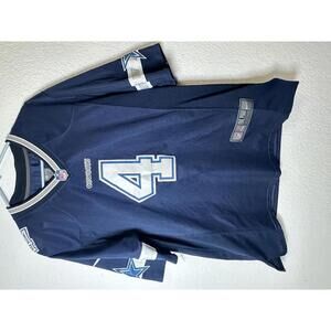 Men’s L Dallas NFL Cowboy’s Dak Prescott #4 Home Jersey Flaw